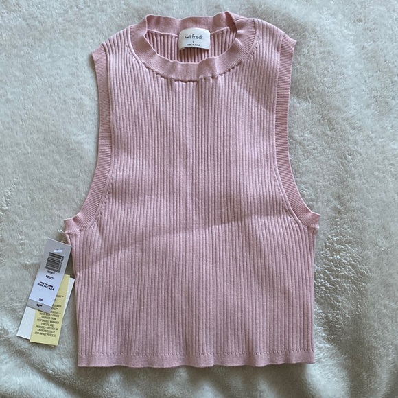 Aritzia Tops - NWT - Wilfred Reso Sweater - Poetic Pink (S)